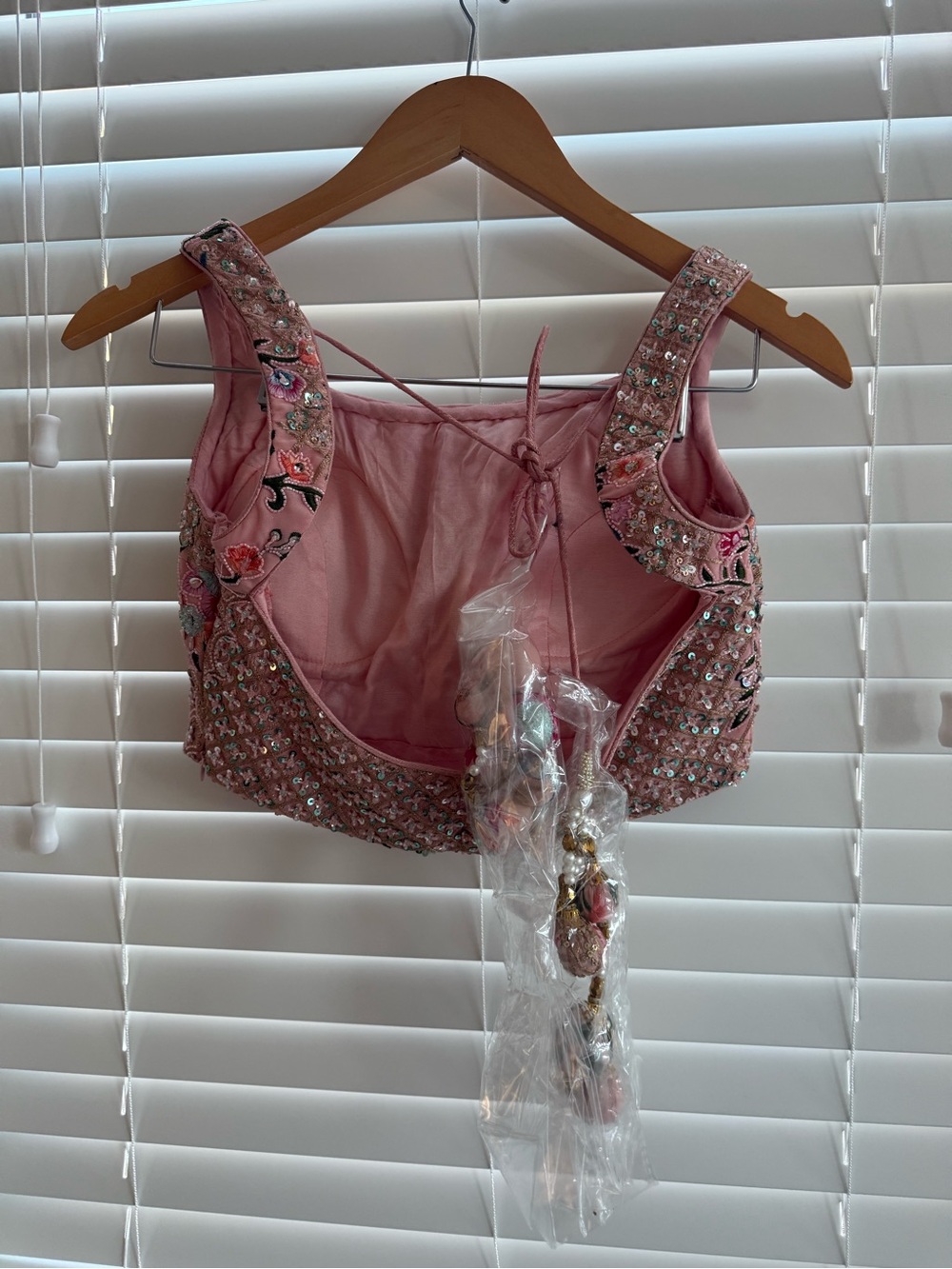 Pink Embroidered Lehenga - Picture 3 of 8